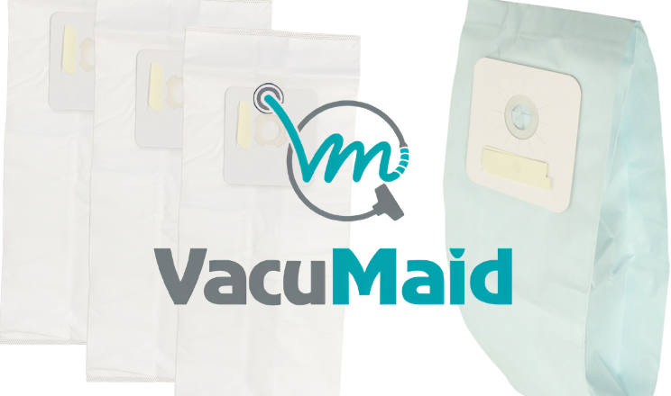 Sacs en papier tissu Hepa pour aspirateur central, chariot traineau  Sacs Aspirateur VacuMaid