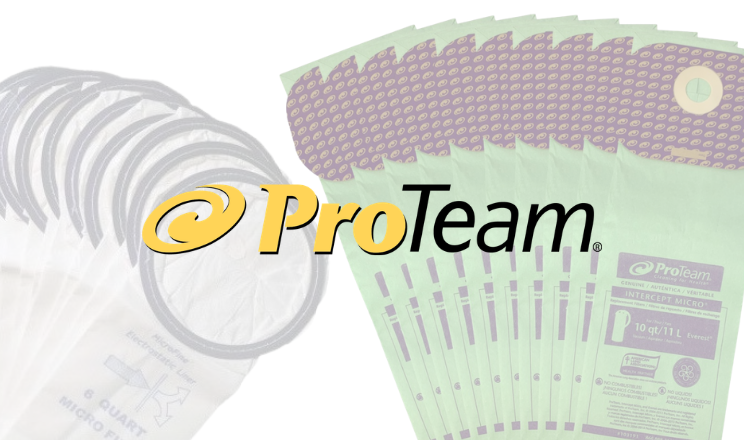 Sacs en papier tissu Hepa pour aspirateur central, chariot traineau  Sacs Aspirateur Proteam