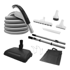 Ensemble Aspirateur Central Solution 700 Avec Balai Électrique Accessoires Grand