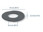 Joint Étanchéité Aspirateur Central Moteur 5.7" Mince (1/8po)