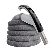 Boyau Aspirateur Central Avec Housse Cyclovac Mvac Exclusif Noir