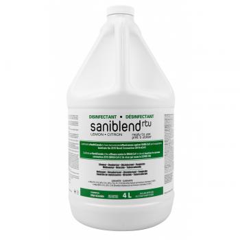 Nettoyant - désodorisant - désinfectant - prêt à utiliser - citron - Saniblend RTU - 4 