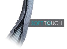 Housse Couvre Boyau Aspirateur Central SoftTouch Zipper Gris